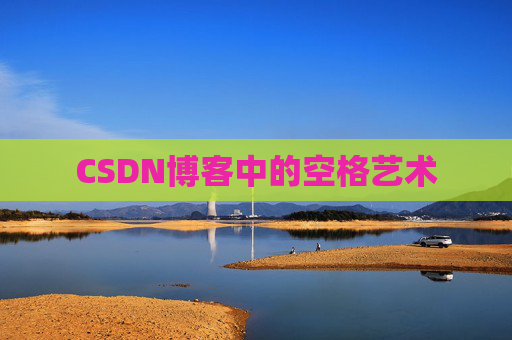 CSDN博客中的空格艺术